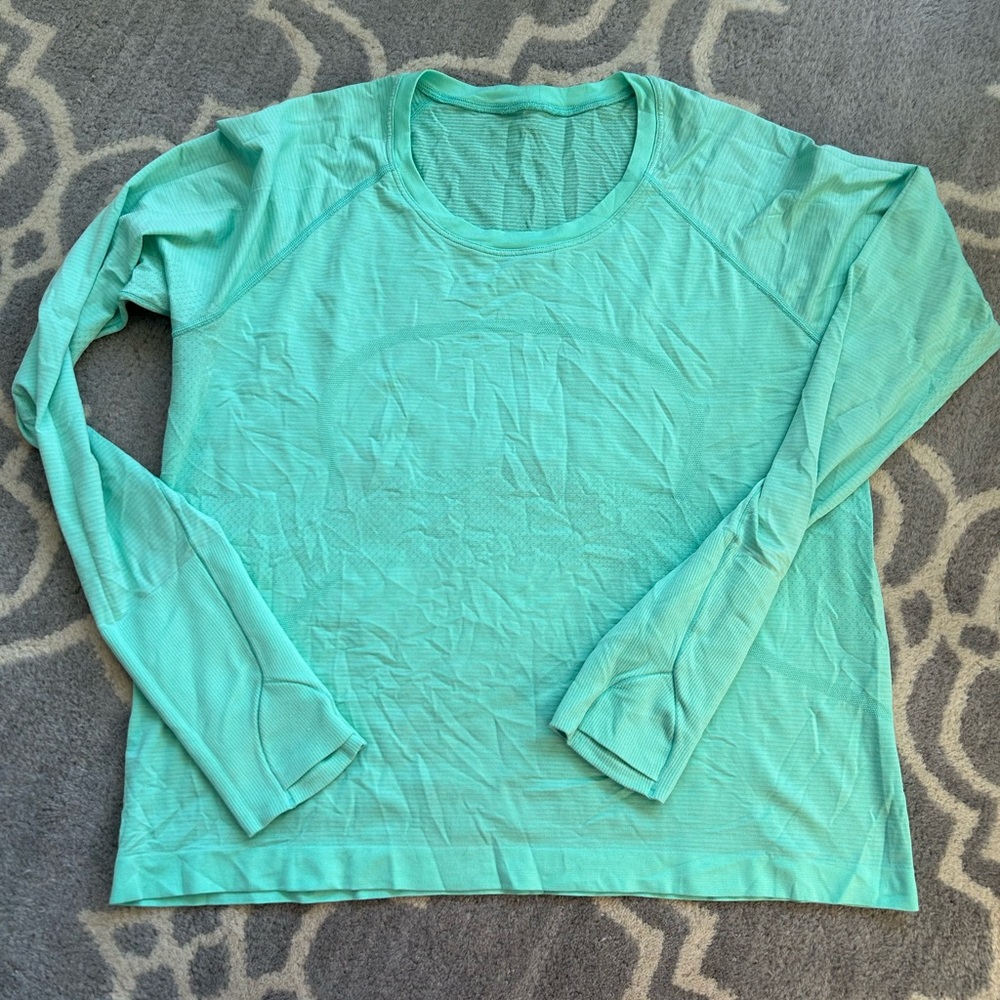 Mint Green Long Sleeve Women's Top
